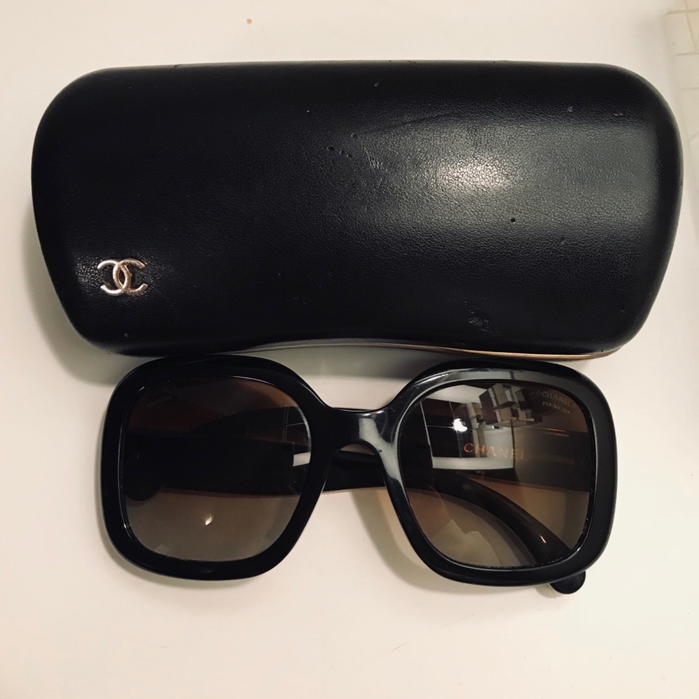 Authentic Chanel Crocodile Sunglasses